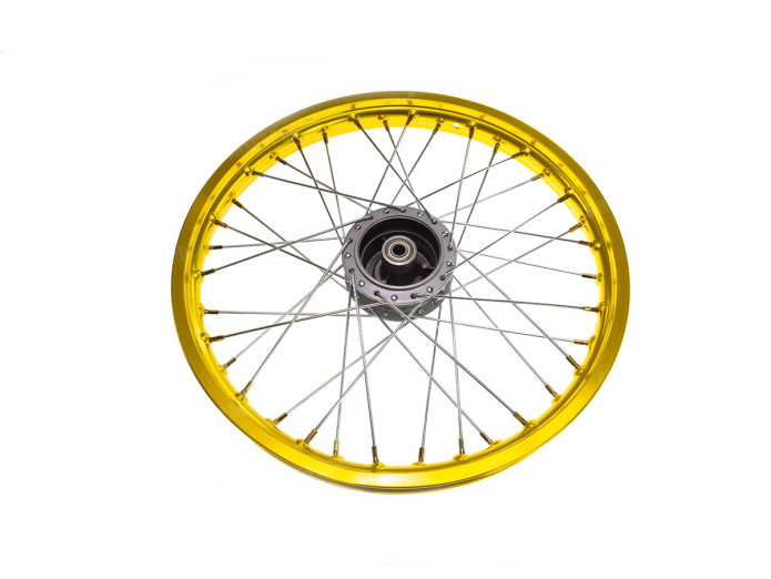 17 inch spoke wheel 17x1.40 aluminium Rigida set gold Puch Maxi S / N