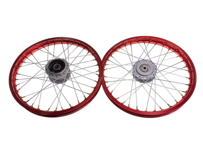 17" Speichenrad 17x1.40 Alu Rigida Satz Rot Puch Maxi S N