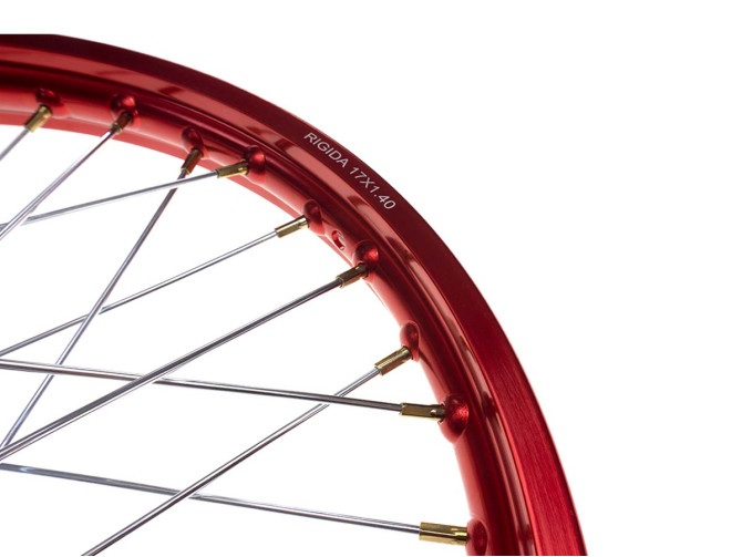 17 inch spoke wheel 17x1.40 aluminium Rigida set red Puch Maxi S / N product