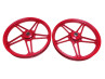 17 inch Bernardi Mozzi style 17x1.60 wheel set red thumb extra