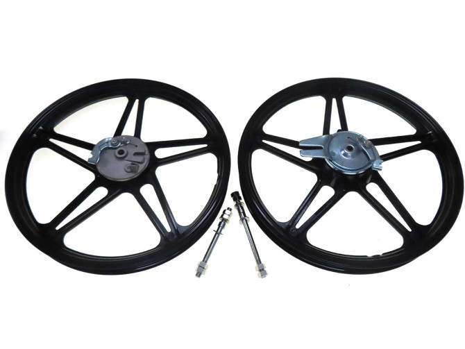 17 inch Bernardi Mozzi style 17x1.60 wheel set black product