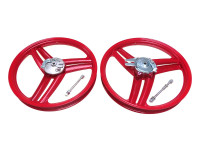 17 inch Grimeca 3 Blade propeller style 17x1.60 wheel set red