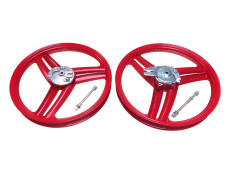 17 inch Grimeca 3 Blade propeller style 17x1.60 wheel set red