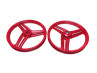 17" Grimeca 3 Blade propeller style 17x1.60 wheel set red 17" Grimeca 3 Blade propeller style 17x1.60 wheel set red