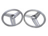 17 inch Grimeca 3 Blade propeller style 17x1.60 wheel set silver grey 2