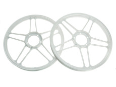 17 inch Grimeca 5 star wheel 17x1.35 Puch Maxi pearl white (set)