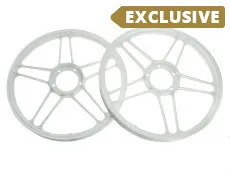 17 inch Grimeca 5 star wheel 17x1.35 Puch Maxi pearl white (set)