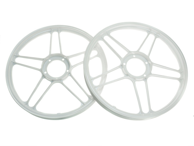 17 inch Grimeca 5 star wheel 17x1.35 Puch Maxi pearl white (set) product