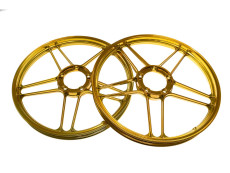 17 inch Grimeca 5 star wheel 17x1.35 Puch Maxi *Exclusive* candy gold (set)