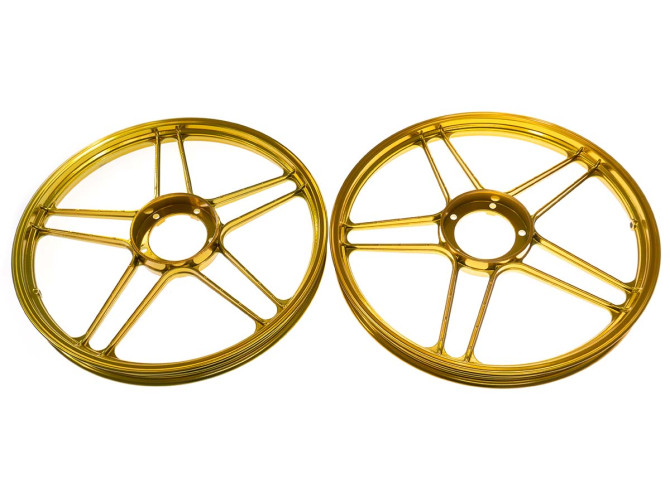 17 inch Grimeca 5 star wheel 17x1.35 Puch Maxi *Exclusive* candy gold (set) product