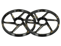 17 Zoll Fast Arrow Sport-1 Felge 17x1.35 Puch Maxi *Exclusive* Schwarz mit Blattgold (Satz)