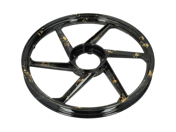 17 Zoll Fast Arrow Sport-1 Felge 17x1.35 Puch Maxi *Exclusive* Schwarz mit Blattgold (Satz)