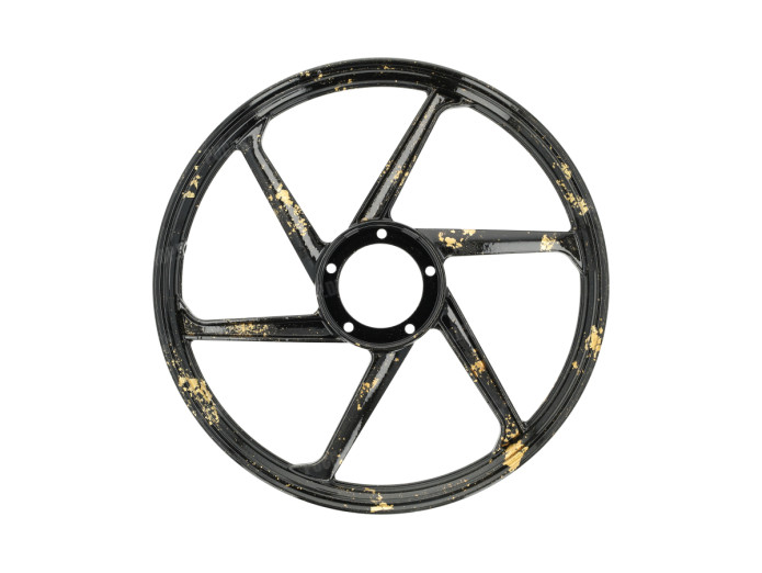 17 Zoll Fast Arrow Sport-1 Felge 17x1.35 Puch Maxi *Exclusive* Schwarz mit Blattgold (Satz)