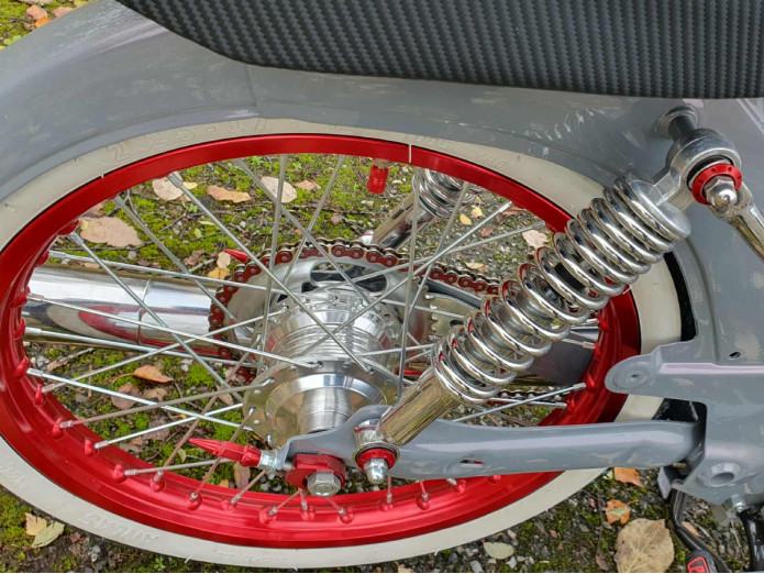 17" Speichenrad 17x1.20 Alu Rigida Satz Rot Puch Maxi S N