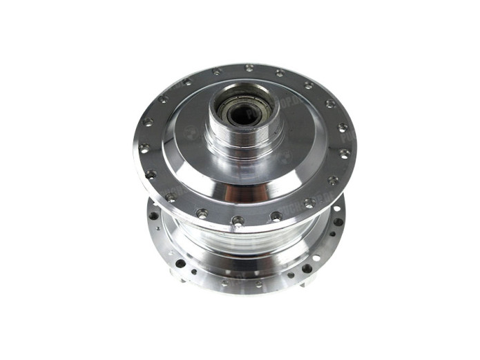 Hub Puch Maxi spoke wheel rear aluminium polished kickstart