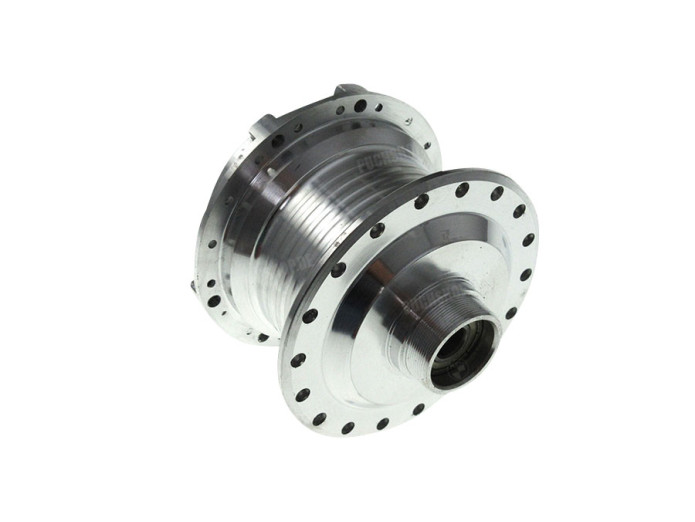 Hub Puch Maxi spoke wheel rear aluminium polished kickstart
