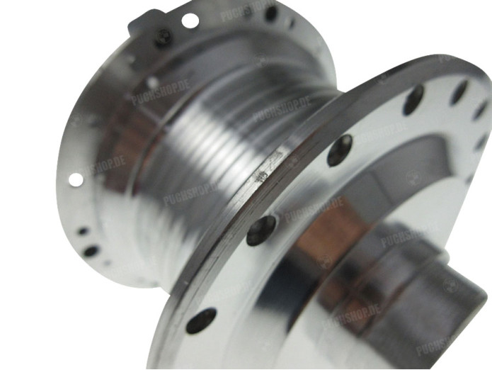 Hub Puch Maxi spoke wheel rear aluminium polished kickstart