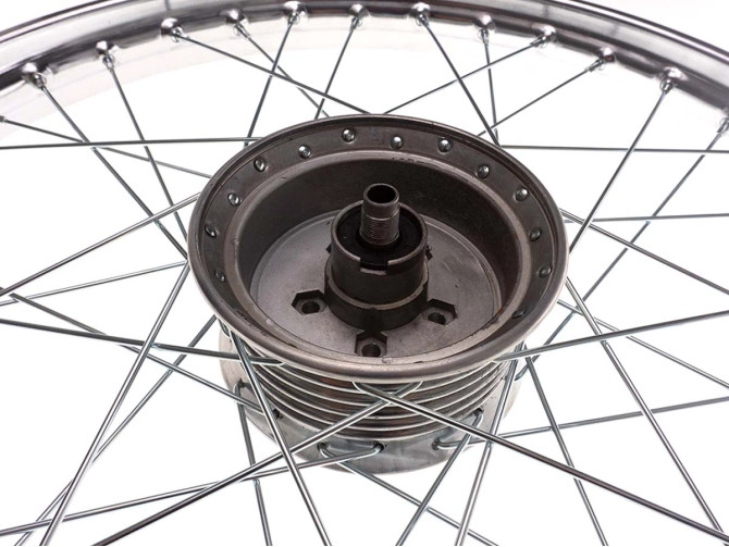 19 inch spoke wheel A-quality chrome Puch VS MS MV front wheel