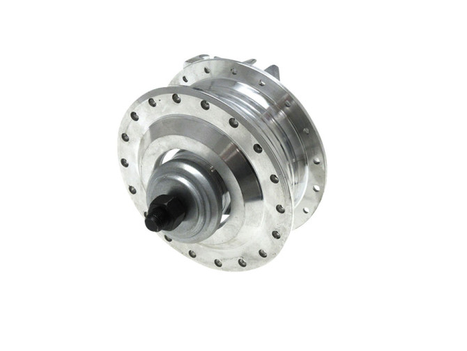 Naaf Puch Maxi X30 voorwiel spaakvelg met remanker compleet product