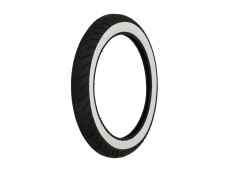 16 Zoll 2.50x16 Mitas MC-2 white wall Semislick Reifen 