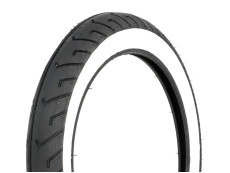 16 inch 2.50x16 Mitas MC-2 white wall semi-slick tire 