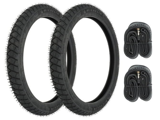 17 inch 2.25x17 Michelin Anakee Street / Airstop tires set Puch Maxi S / N / K / X30 / X50 product
