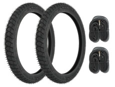 17 inch 2.25x17 Michelin Anakee Street / Airstop tires set Puch Maxi S / N / K / X30 / X50