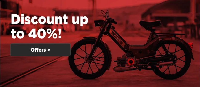 Up to 40% off on Puch parts