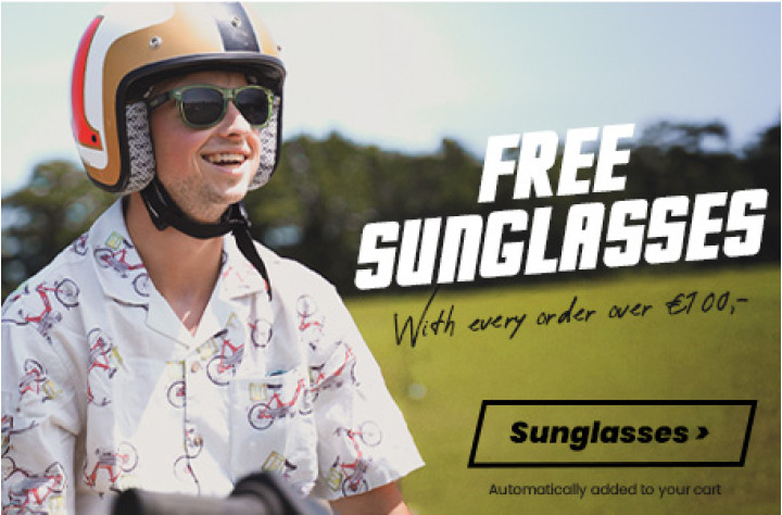 Free sunglasses over €100