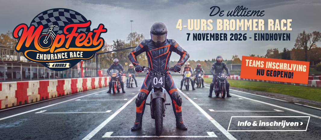 Mopfest 4-uurs brommer race in Eindhoven