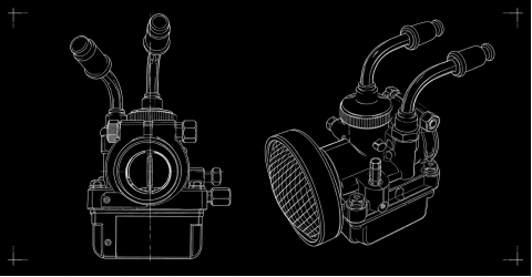 AMAL / Arreche carburetor for Puch mopeds