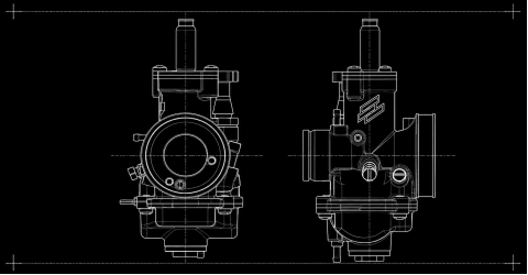 Polini CP carburetor guide for Puch mopeds