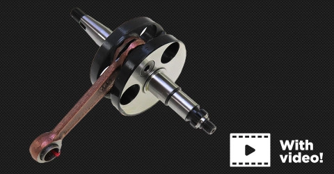 Erläuterung altes und neues Modell Motorblock E50 (Kurbelwelle) + Video