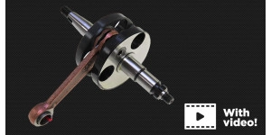 Explanation old VS new model E50 engine (crankshaft) + video