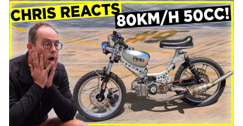 Puch Maxi with 74cc Gilardoni, Airsal or 50cc tuning? Chris react #9