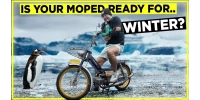 How to avoid an accident with a Puch moped in winter! 
