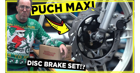 Puch Maxi mit unsere Fast Arrow neuem Scheibenbremsen kit