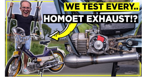 We test the fastest exhausts for Puch Maxi: Homoet!