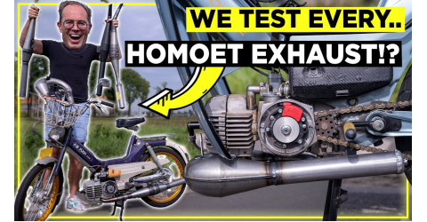 Wir testen die Schnellsten Auspuffe für Puch Maxi: Homoet!