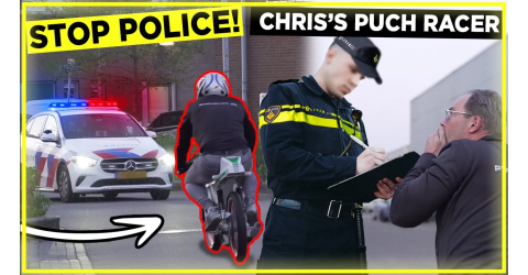 Stopped by Police! Riding the Puch racing moped after 7 years