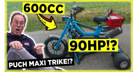 This 600cc Puch Maxi is dangerous! (90ps 150 km/h)
