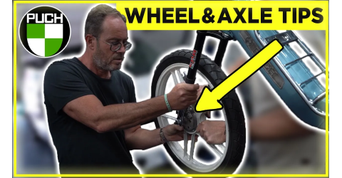 Correct way of mounting a Puch wheel and axle