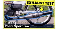 Puch Maxi / E50 exhaust 28mm Polini Sport raw
