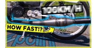 Polini sport exhaust test for Puch Maxi!