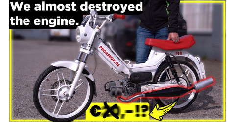 We bought the cheapest exhaust in the world and almost demolished the Puch