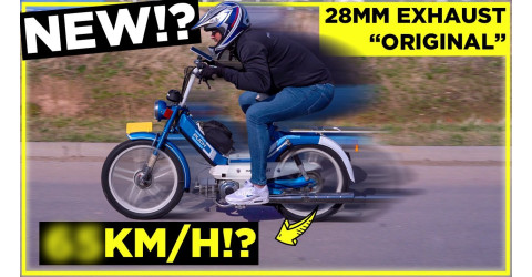 How fast is a original Puch Maxi with this 28mm exhaust?
