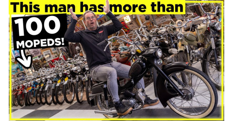 We found a secret collection of more than 100 Puch mopeds