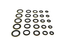 Dichtring assortiment set 25-delig rubber / messing 