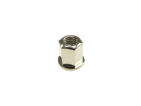 Flange nut M6 high model chrome plated