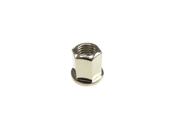 Flange nut M6 high model chrome plated main